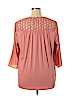 Anne Klein 100% Polyester Pink 3/4 Sleeve Blouse Size XL - photo 2