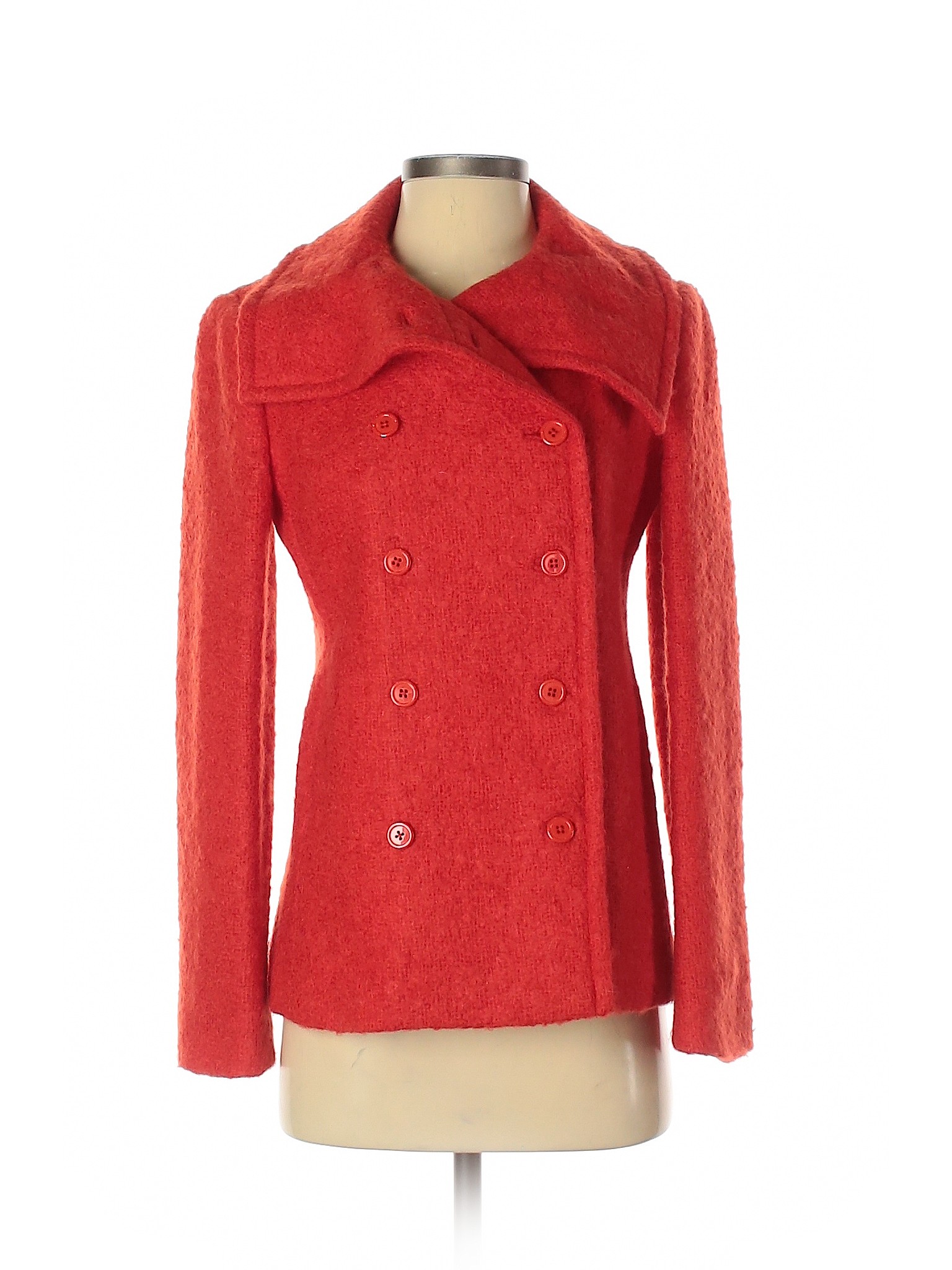 J.Crew Women Red Wool Coat 2 | eBay