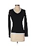 Style&Co Black Long Sleeve Silk Top Size P (petite) - photo 1