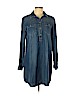 Lucky Brand Blue Casual Dress Size L - photo 1