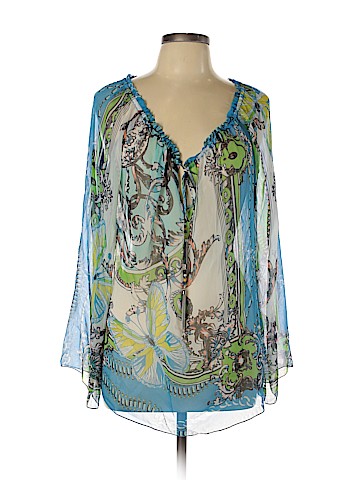 Hale Bob 3/4 Sleeve Silk Top (view 1)