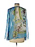 Hale Bob 100% Silk Blue 3/4 Sleeve Silk Top Size L - photo 2