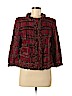 St. John Collection Burgundy Jacket Size 8 - photo 1