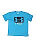 Under Armour 100% Polyester Blue Active T-Shirt Size L (youth) - photo 1