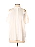 MICHAEL Michael Kors 100% Polyester White Short Sleeve Blouse Size M - photo 1