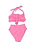 Unbranded Pink Two Piece Swimsuit Size 120 cm / US 6X - photo 2