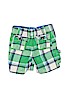 Mini Boden 100% Cotton Plaid Green Cargo Shorts Size 11 - 12 - photo 2