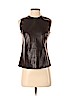 Vince. 100% Leather Black Leather Top Size 2 - photo 1
