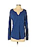 Lucky Brand 100% Cotton Blue Long Sleeve Top Size M - photo 1