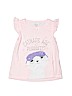 Carter's 100% Polyester Pink Short Sleeve Top Size 4T - photo 1