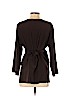 Cadeau Brown 3/4 Sleeve Silk Top Size S - photo 2