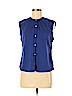 Old Navy Blue Sleeveless Button-Down Shirt Size M (petite) - photo 1