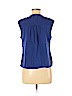 Old Navy Blue Sleeveless Button-Down Shirt Size M (petite) - photo 2