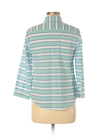 Lands' End 3/4 Sleeve Button-Down Shirt (view 2)