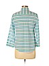 Lands' End 100% Baumwolle Blue 3/4 Sleeve Button-Down Shirt Size 6 (petite) - photo 2