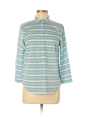 Lands' End 3/4 Sleeve Button-Down Shirt (view 1)