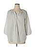 dalia 100% Polyester White 3/4 Sleeve Blouse Size 1X - photo 1