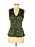Yves Saint Laurent Rive Gauche 100% Viscose Green Sleeveless Top Size M - photo 1