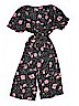 Art Class Floral Black Jumpsuit Size L (kids) - photo 1