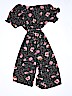 Art Class Floral Black Jumpsuit Size L (kids) - photo 2