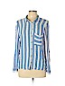 Zara Basic 100% Viscose Blue Long Sleeve Button-Down Shirt Size XL - photo 1