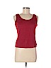 Lafayette 148 New York Red Sleeveless Top Size M (petite) - photo 1