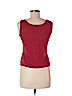 Lafayette 148 New York Red Sleeveless Top Size M (petite) - photo 2