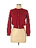 Valerie Stevens 100% Merino Wool Red Wool Cardigan Size M (petite) - photo 1