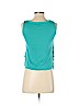 Ann Taylor 100% Polyester Blue Sleeveless Blouse Size XS (petite) - photo 2