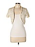 T/o Sweaters 100% Cotton Ivory Shrug Size XL - photo 1