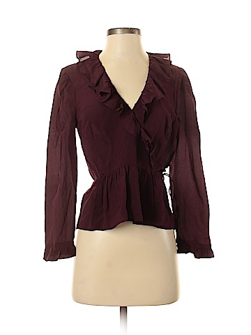 Madewell Long Sleeve Silk Top (view 1)