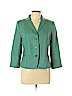 Akris Punto 100% Wool Green Wool Blazer Size 10 - photo 1