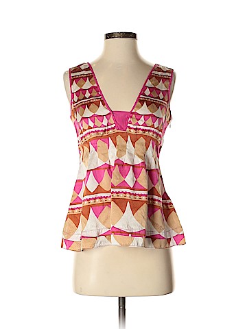 Diane von Furstenberg Sleeveless Silk Top (view 1)