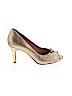 Nurture 100% Leather Gold Heels Size 8 1/2 - photo 1