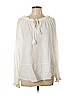 Donna Karan New York 100% Viscose White Long Sleeve Blouse Size L - photo 1