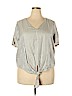 Madewell 100% Viscose White Short Sleeve Blouse Size XXL - photo 1