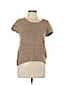 Ann Taylor LOFT Tan Short Sleeve Top Size L - photo 1