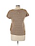 Ann Taylor LOFT Tan Short Sleeve Top Size L - photo 2
