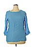 Misslook Blue 3/4 Sleeve Blouse Size 2X - photo 1