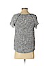 Ann Taylor LOFT 100% Polyester Black Short Sleeve Blouse Size XS (petite) - photo 2