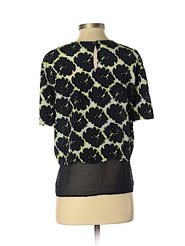 DKNY Short Sleeve Silk Top (view 2)