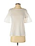 Ann Taylor LOFT White Short Sleeve Top Size XXS (petite) - photo 1