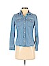 Talbots 100% Cotton Blue Long Sleeve Button-Down Shirt Size 2 (petite) - photo 1