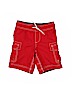 Lands' End 100% Polyester Solid Red Board Shorts Size 4 - photo 1
