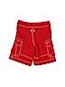 Lands' End 100% Polyester Solid Red Board Shorts Size 4 - photo 2