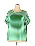 Umgee Green Short Sleeve Blouse Size 1X - photo 1