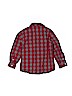 Old Navy 100% Cotton Checkered-gingham Burgundy Long Sleeve Button-Down Shirt Size 5 - photo 2
