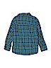 OshKosh B'gosh 100% Cotton Plaid Blue Long Sleeve Button-Down Shirt Size 8 - photo 2