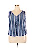 Gap 100% Rayon Blue Sleeveless Blouse Size XXL - photo 1