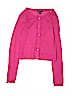 Gap Kids 100% Cotton Solid Pink Cardigan Size 14 - 16 - photo 1